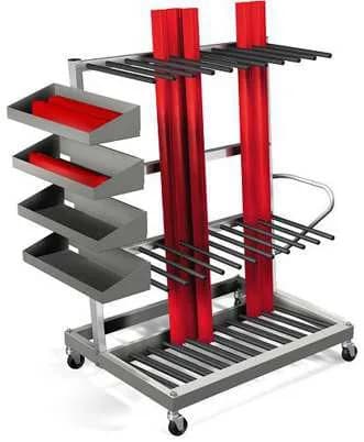 Chariot de stockage profil vertical