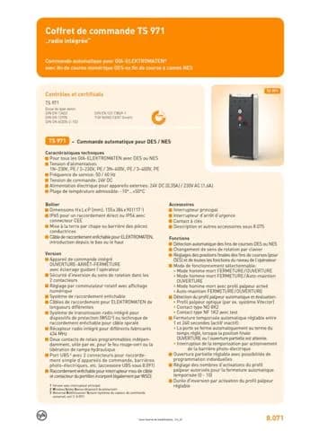 COFFRET DE COMMANDE