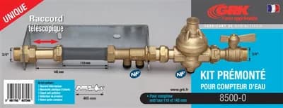 Kit prémonté pour compteur d'eau
