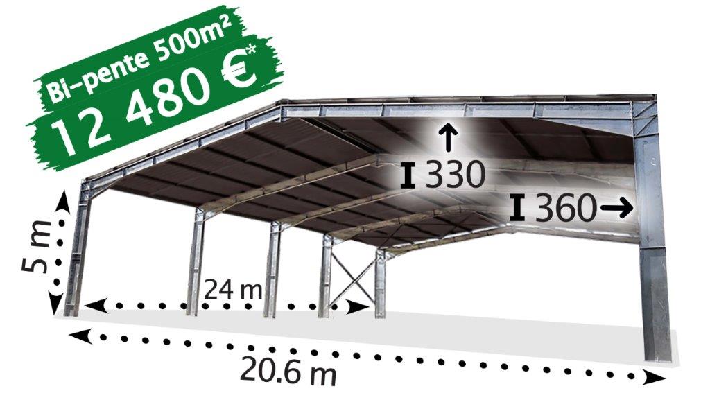 Essentiel Galva 500m² en 20.60 de large